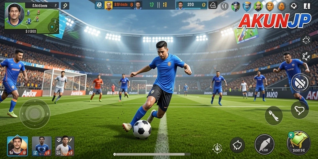 Tampilan gameplay seru di AKUNJP dengan karakter yang dinamis.