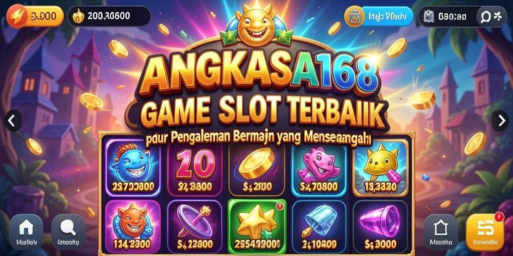 Tampilan gameplay menarik dari ANGKASA168 dengan slot beragam tema.