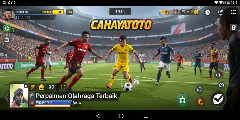 Screenshot gameplay <strong>CAHAYATOTO</strong> menampilkan aksi seru dalam olahraga.