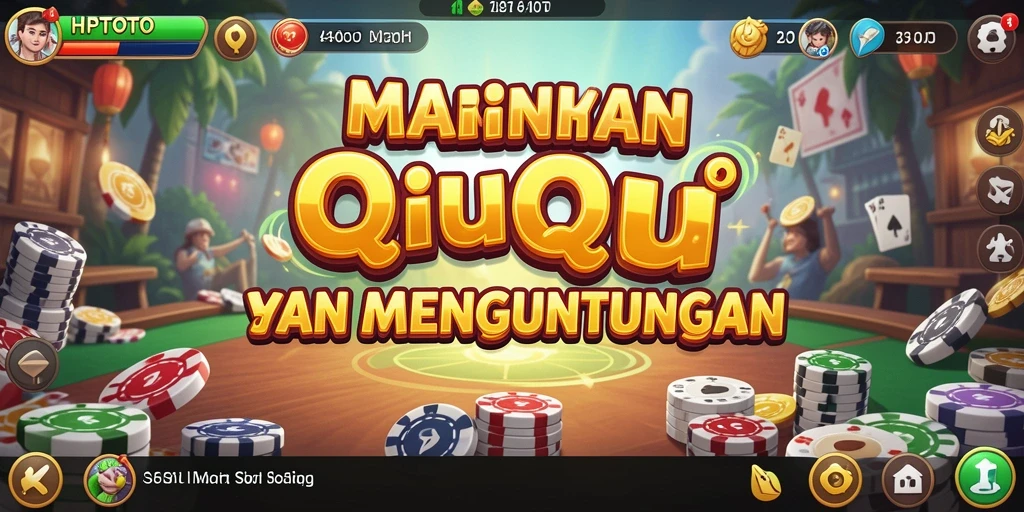 Tampilan gameplay seru HPTOTO dengan kartu QiuQiu yang menegangkan.