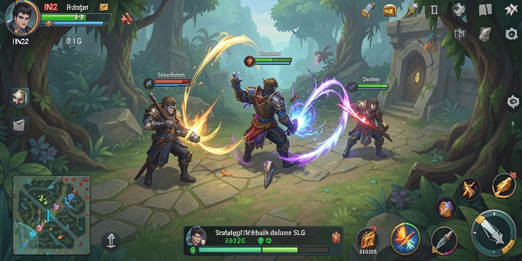 Gameplay dinamis IN22 dengan taktik strategi menarik.