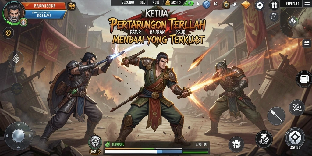 Tampilan menarik saat bertarung di arena KETUA.