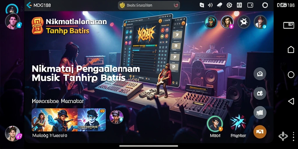 Tampilan gameplay MDG188 yang menarik dan penuh warna.