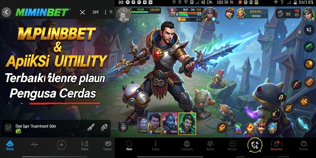 Tampilan antarmuka MIMINBET yang modern dan intuitif.