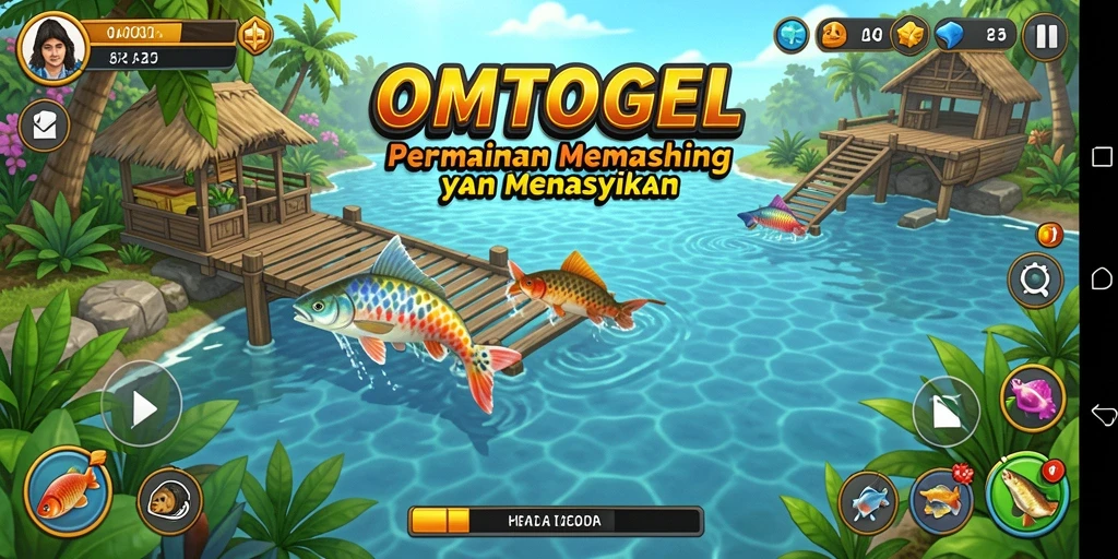 Screenshot gameplay <strong>OMTOGEL</strong> menunjukkan suasana memancing yang mendebarkan.