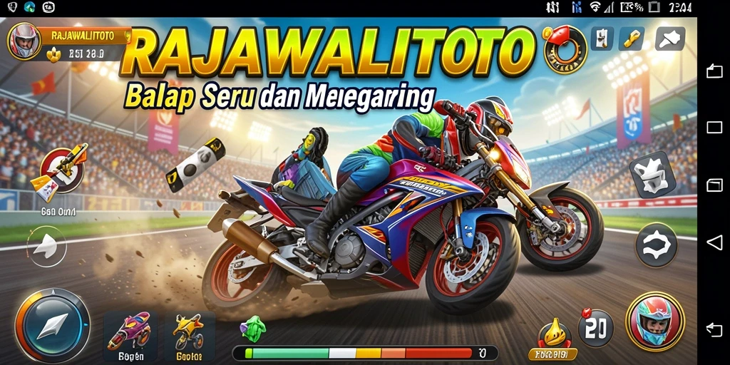 Gameplay balap seru di RAJAWALITOTO dengan berbagai kendaraan.