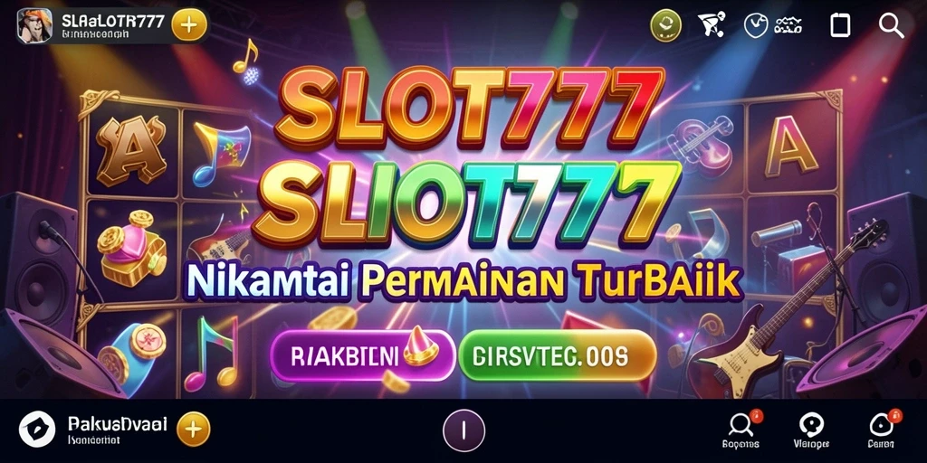 Screenshot dari gameplay SLOT777 menampilkan keseruan bermain musik.
