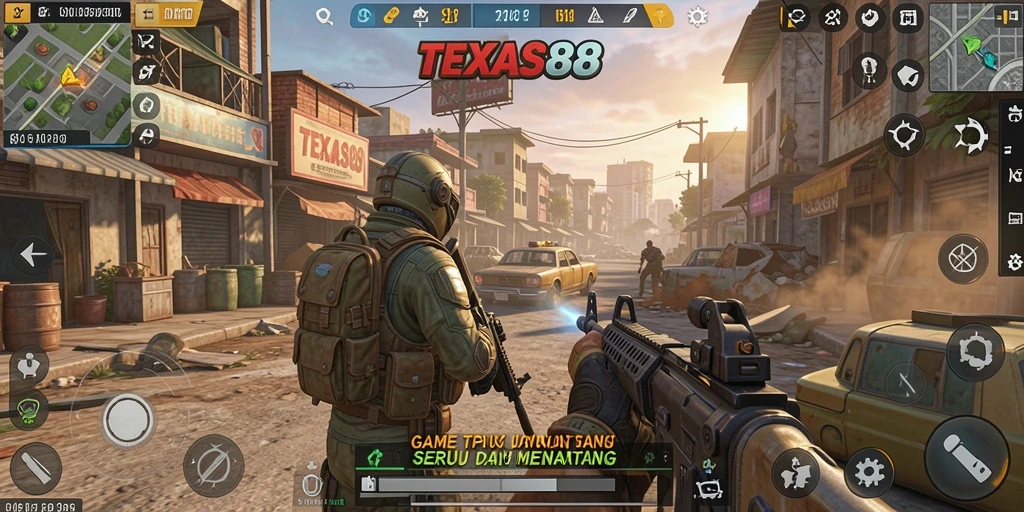 Gameplay TEXAS88 yang intens dan menegangkan di arena TPS.